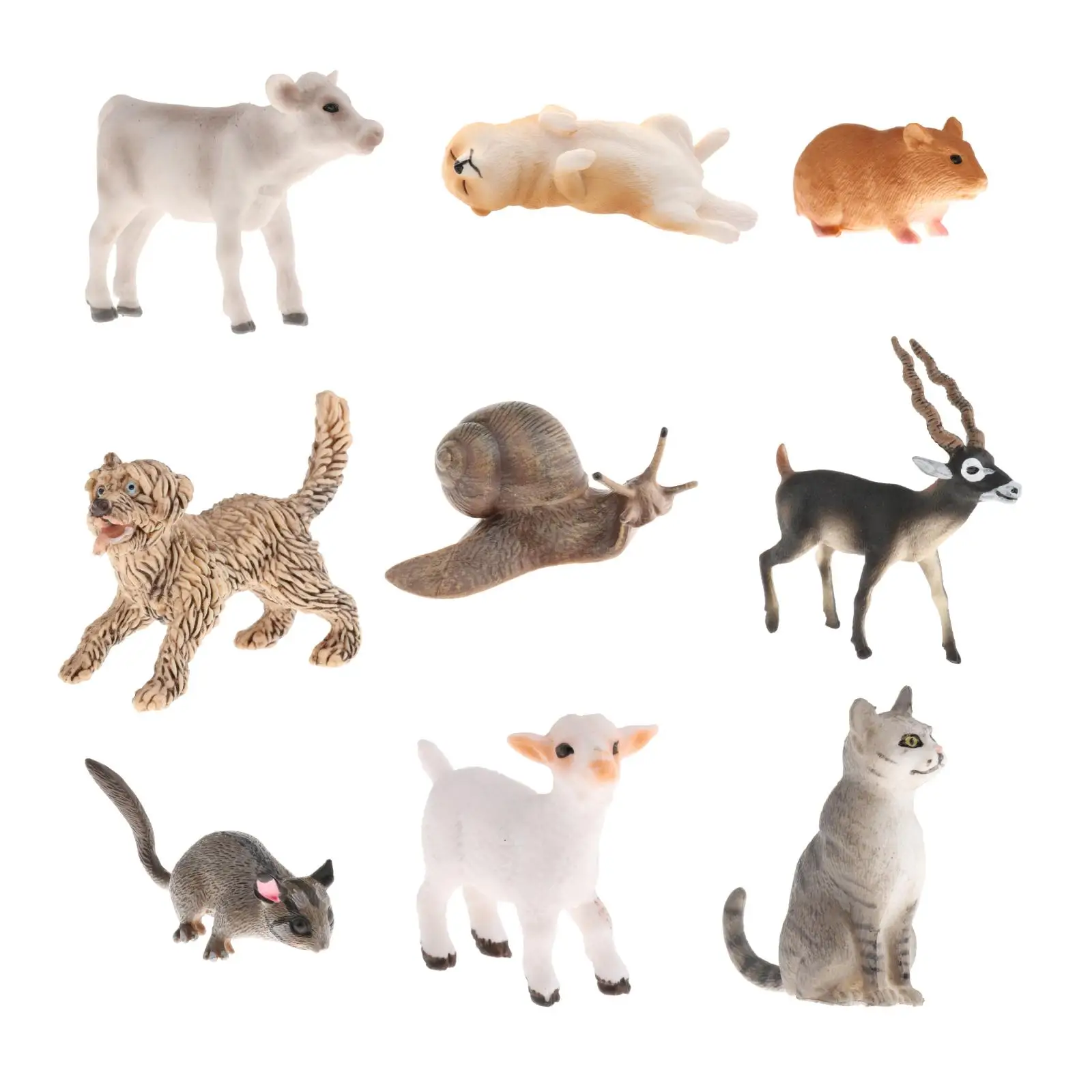 Simulated Action Figures Mini Animals Figurine Simulated Realistic Animals Home Decoration Gift