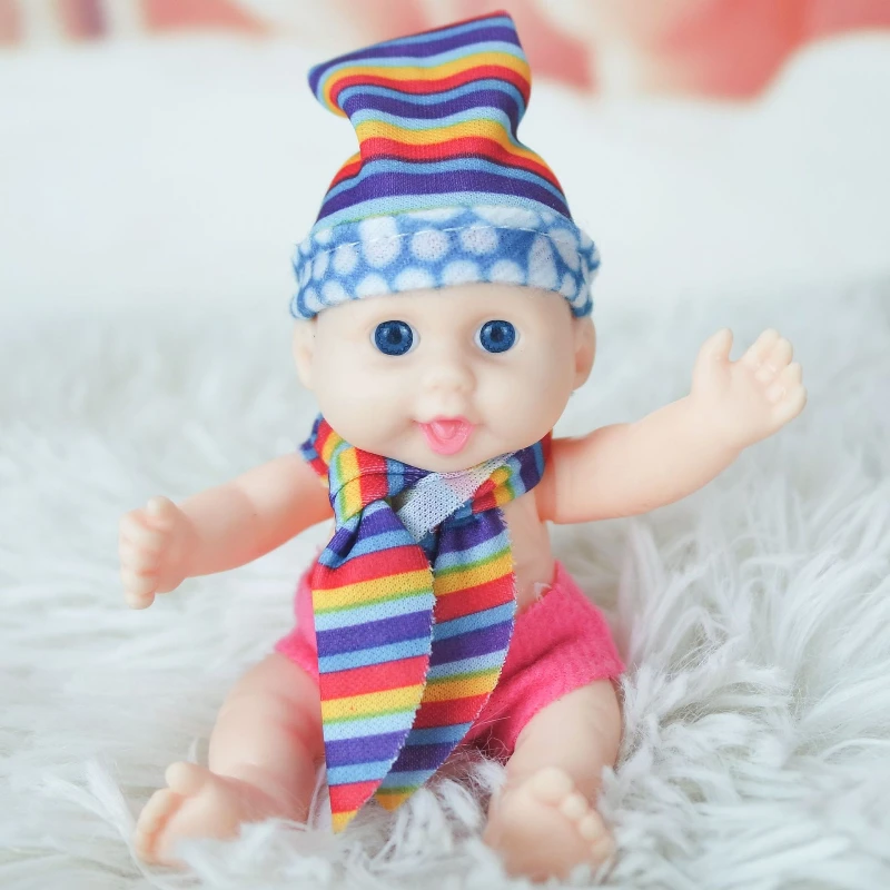 Vinyl Baby Doll Lifelike Newborn Boy Doll Simulation Soft Baby Doll 11cm #1 