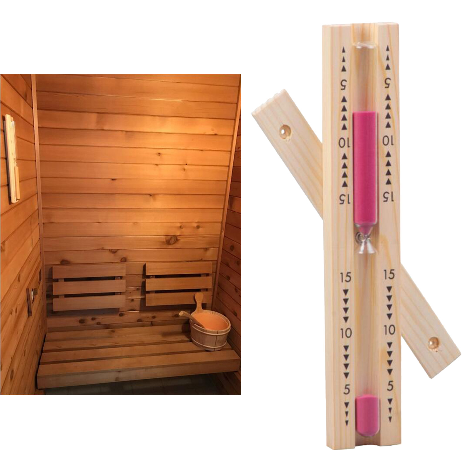 Professional Sauna Sand Timer 15 minutes  Sand Clock for Spa Kitchen