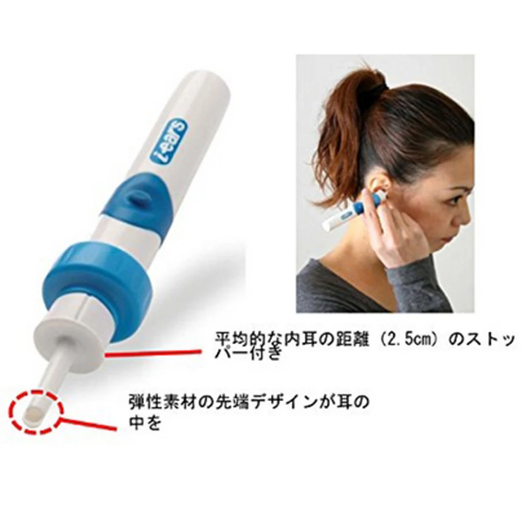 Electric Ear Vacuum Cleaner Wax Dirt Fluid Remover Painless Safe