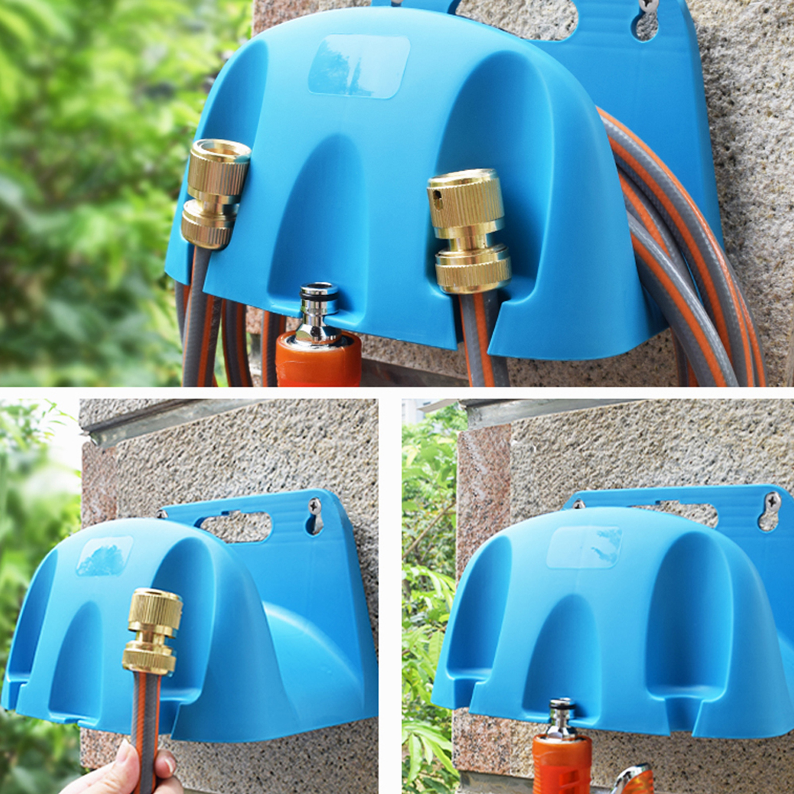 Wall Mounted Garden Hose Holder Pipe er Expandable Water Hose Rack