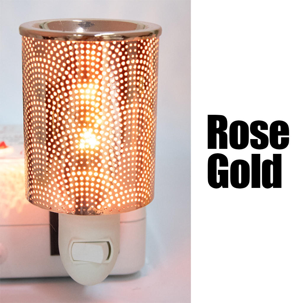 Electric Wax Melt Oil Burner Warmer Lamp Iron Plug-in Aroma Shell Pattern Lighting Thermal Nightlight for Hotel Gifts Bar Decor