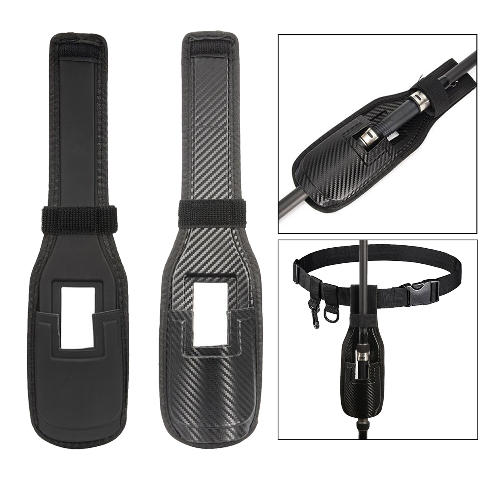 Portable Waist Belt Fishing Rod Holder Organizer Support Stand Carrier Waist Bag Lightweight Outdoor
