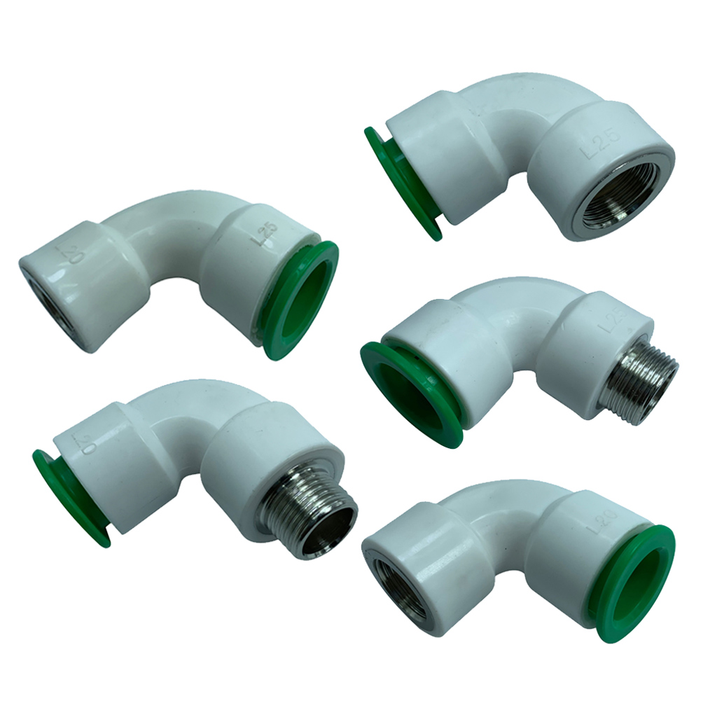1pc PPR Tube Fittings Bending Quick Connector Plumbing Water Pipe Adapter
