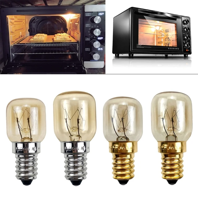5pcs 220v E14 300 degrés résistant à la haute température Four à  micro-ondes Ampoule Cuisinière Lampe d'éclairage Ampoule