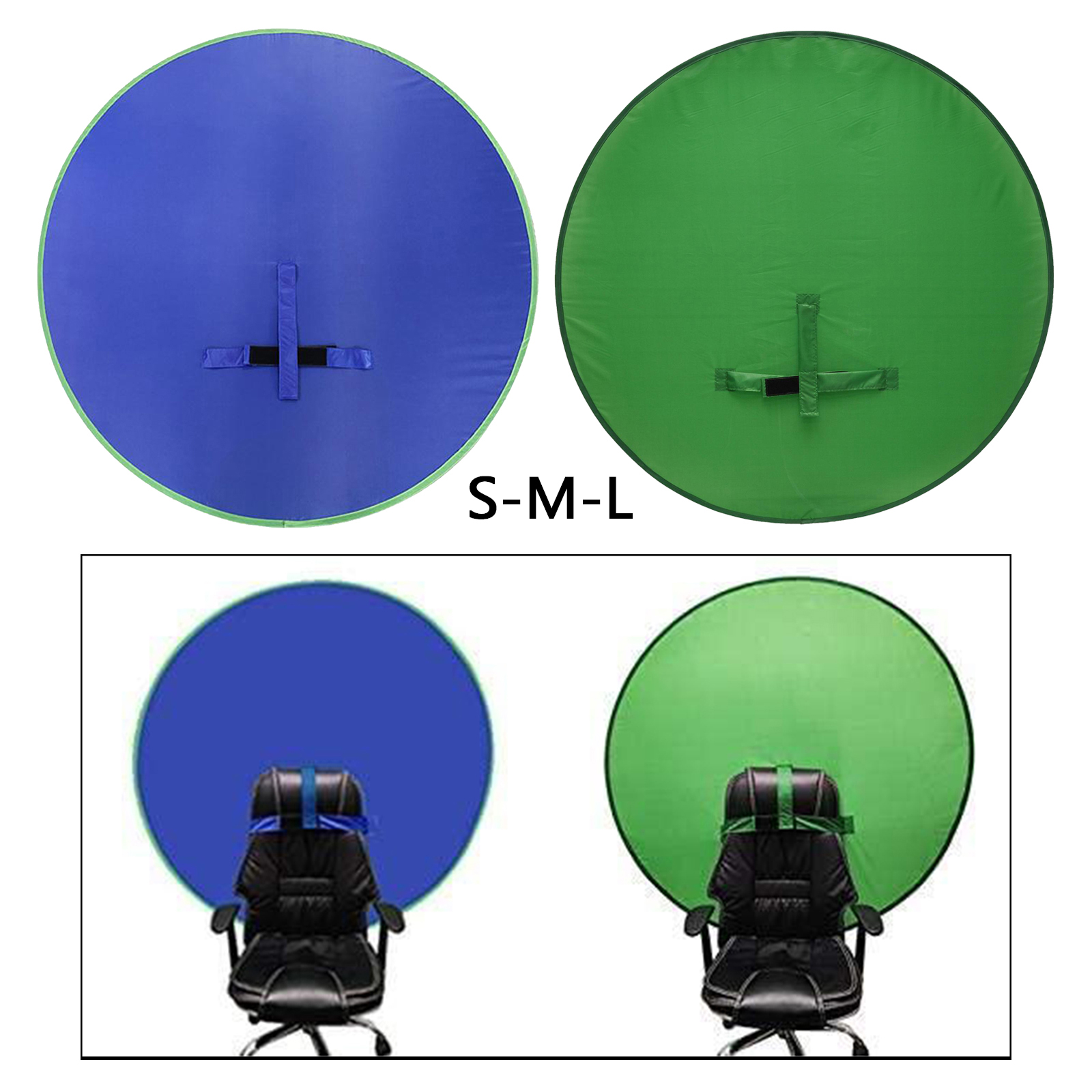 Green Screen Blue Screen Backdrop Lightweight for Zoom Video Photography