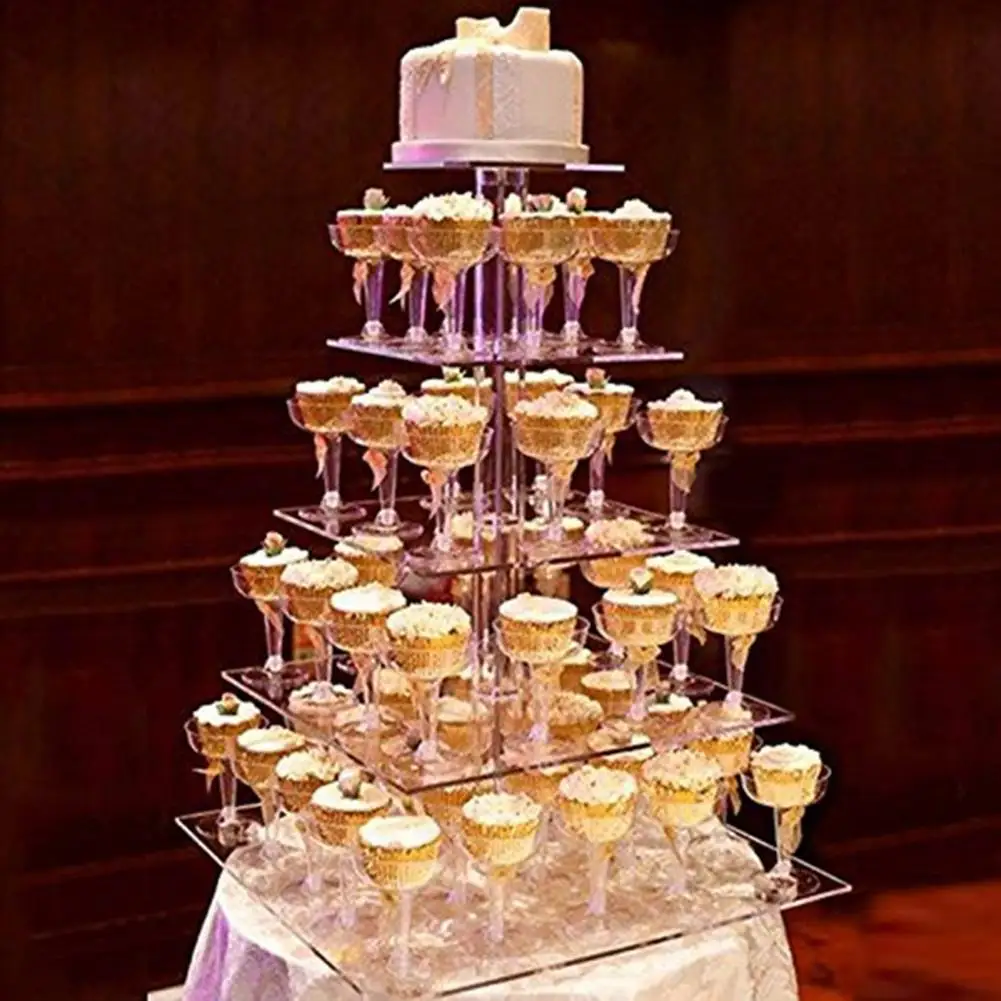 Acrílico Cupcake Stand para Casamento e Decoração