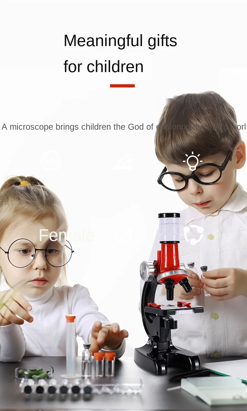 wind speed instrument High-definition 1200 times microscope toy set scientific experiment portable children's educational gift digital calipers bunnings