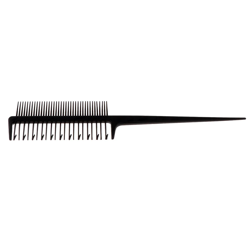 Professional 2 Way Hair Weave Weaving Highlighting Teasing Hair Styling Comb