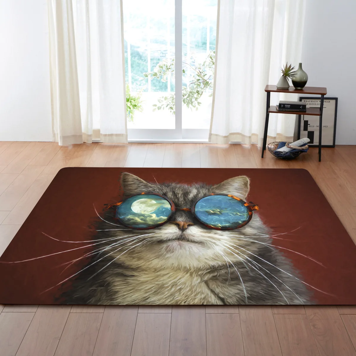 Cat Print 3D Modern Rug/Carpet Festive Non-slip 