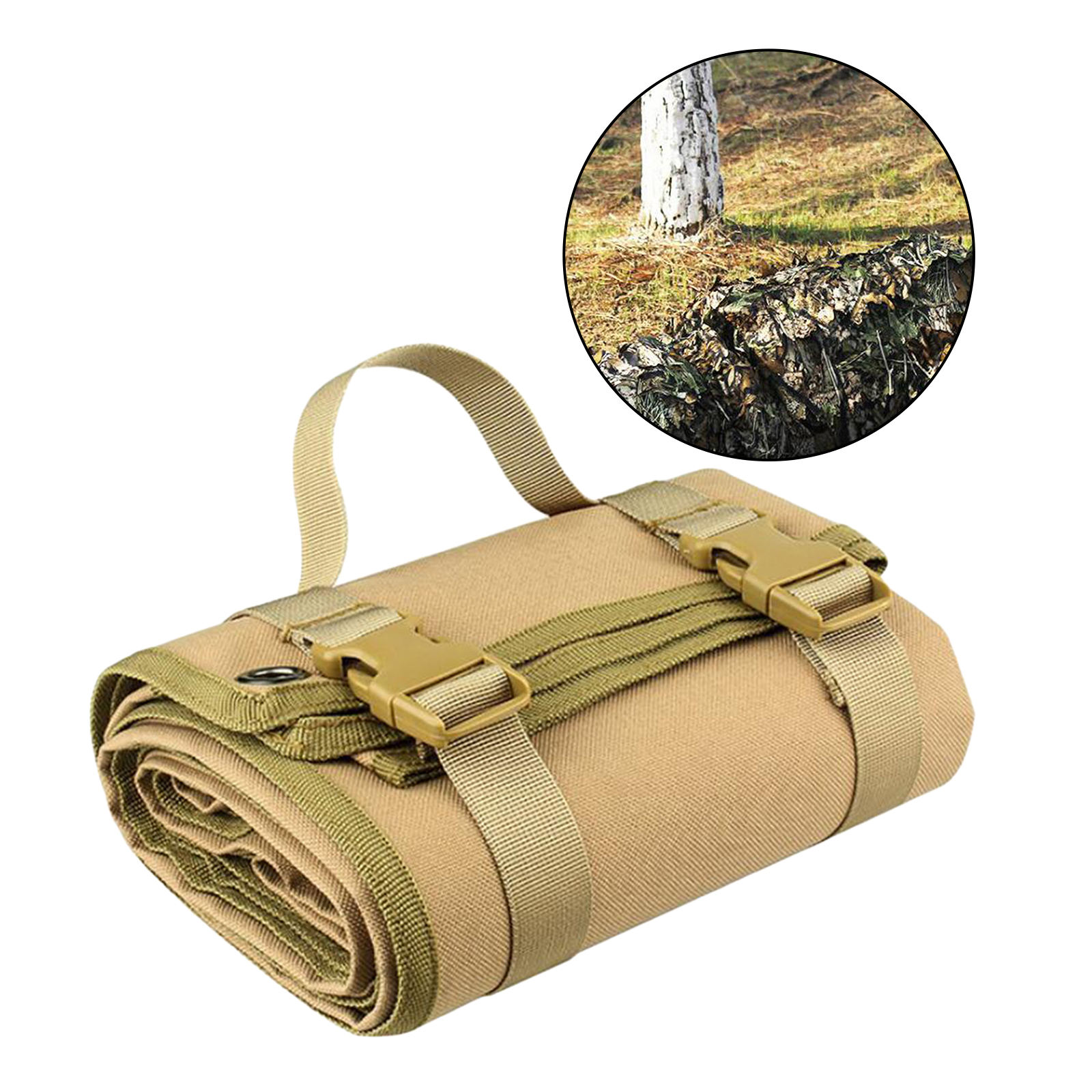 Portable Shooting Mat Roll Up Non Slip Outdoor Hunting Camping Mat Travelling Easy Carrying Portable Parts