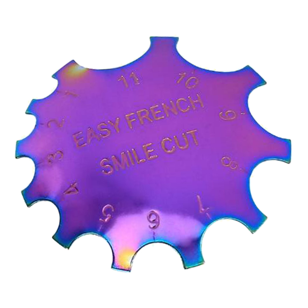Stencil Simple French Line Edge Nail Trimmer Manicure Nail Art Design Plate