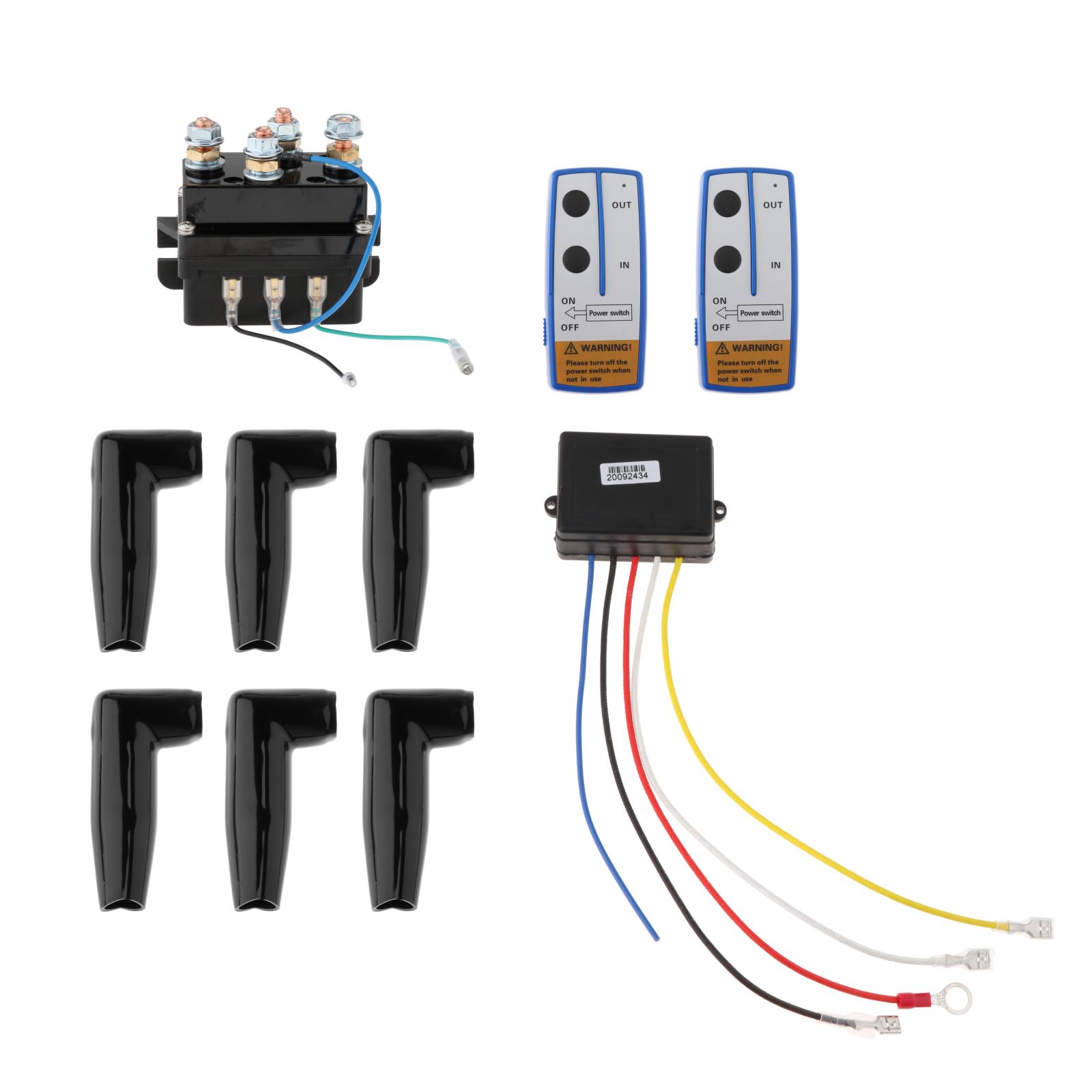 Universal Solenoid Winch Relay Switch Thumb w/ Remote Controls for UTV