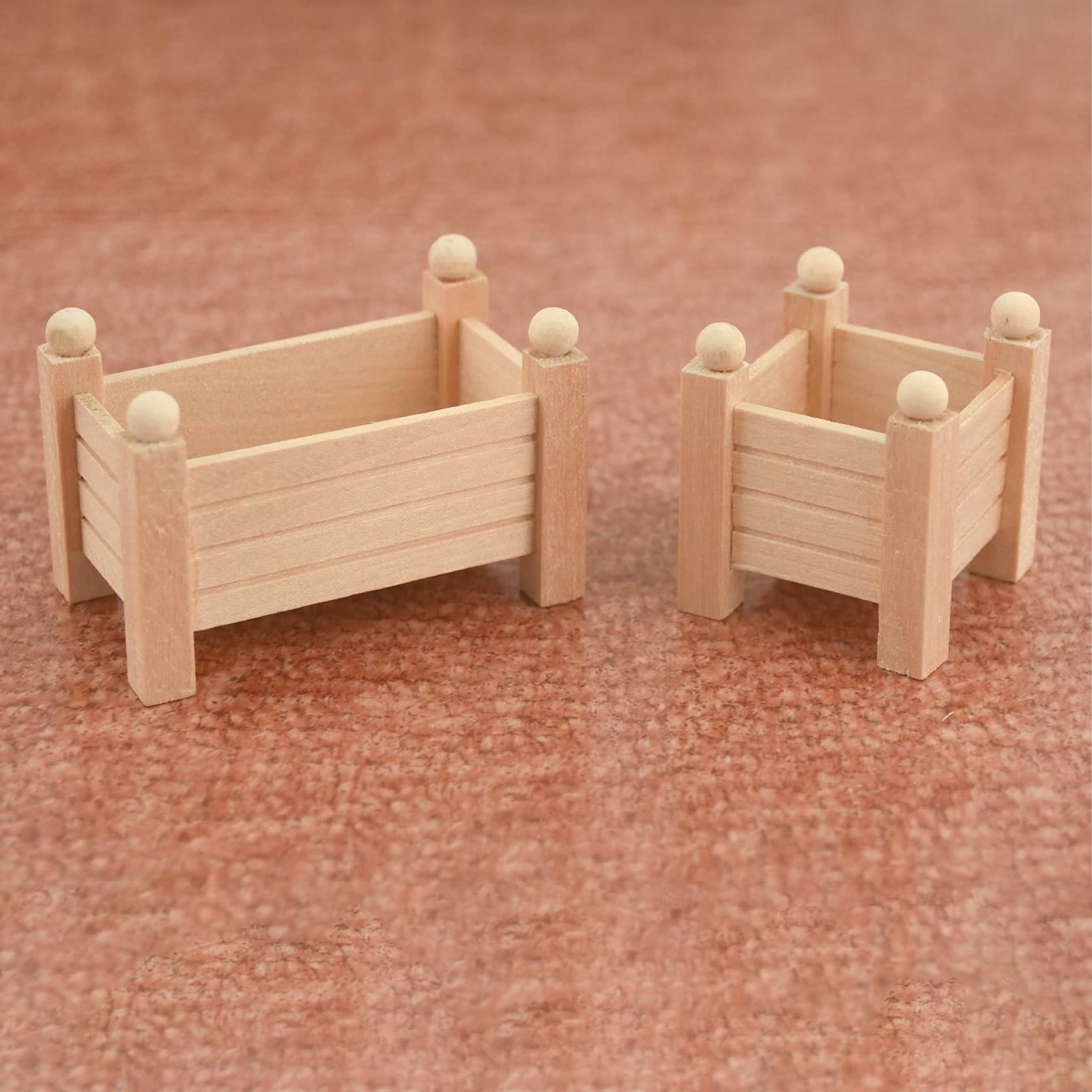 1:12 Miniature Wood Flower Stands Shelf Dollhouse Furniture Accessories