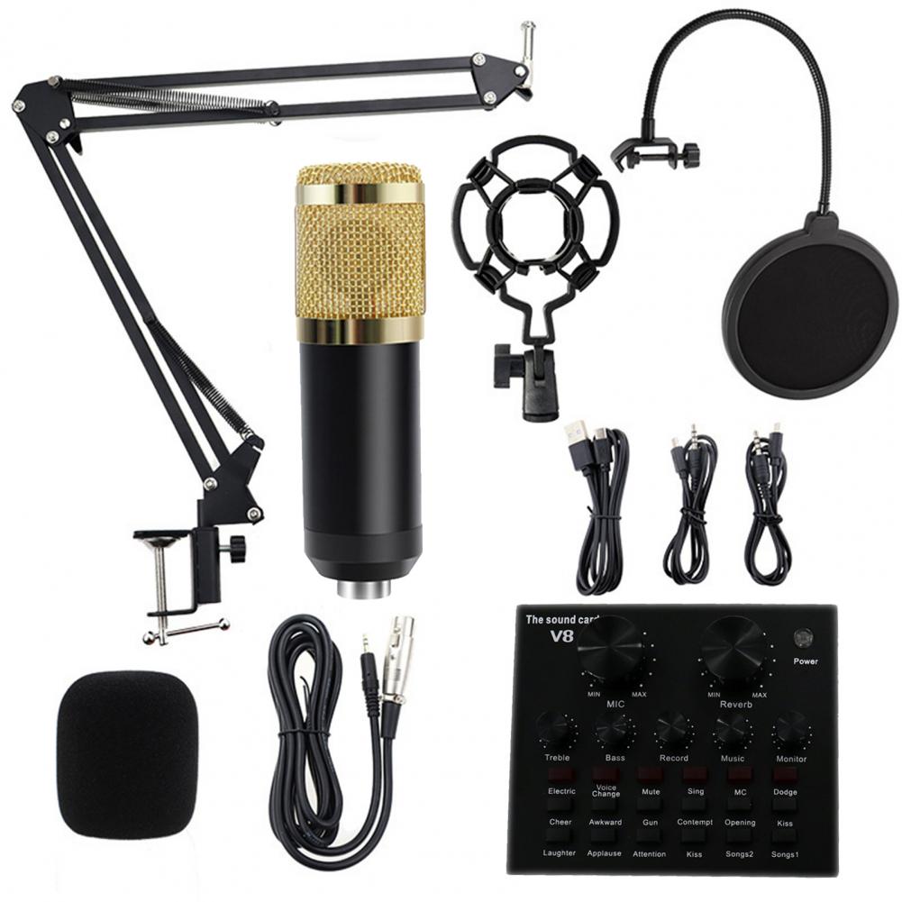 Title 10, 1 Set V8+BM800 Condenser Microphone Foldable Lo...