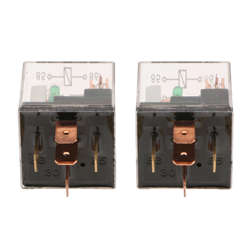 2 Pieces 12V 100A 5 Pins Waterproof Automotive Car Truck Changeover Relays