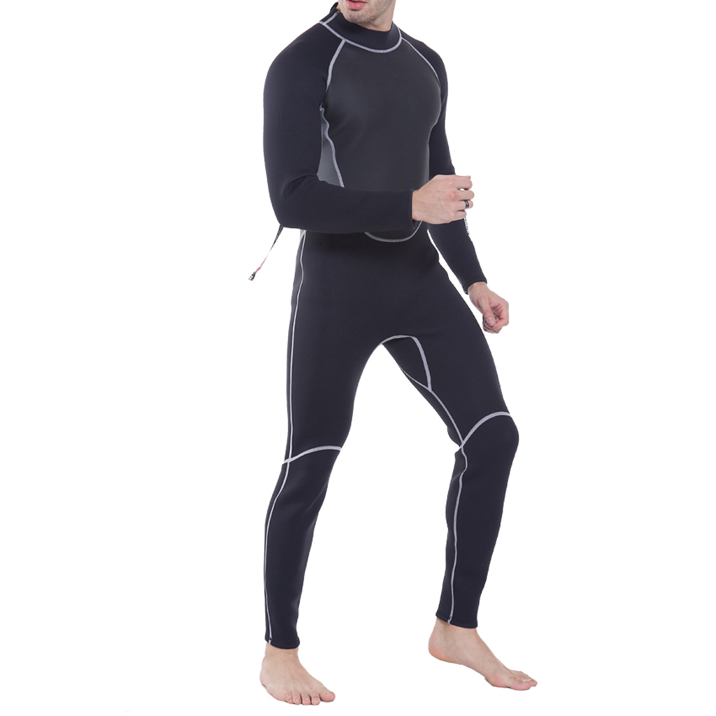 Stretchy 3mm Neoprene Men Surf Dive Wetsuit Kayak Winter Swimming Full Body Wet Suit Warm & Comfortable XS to XXL