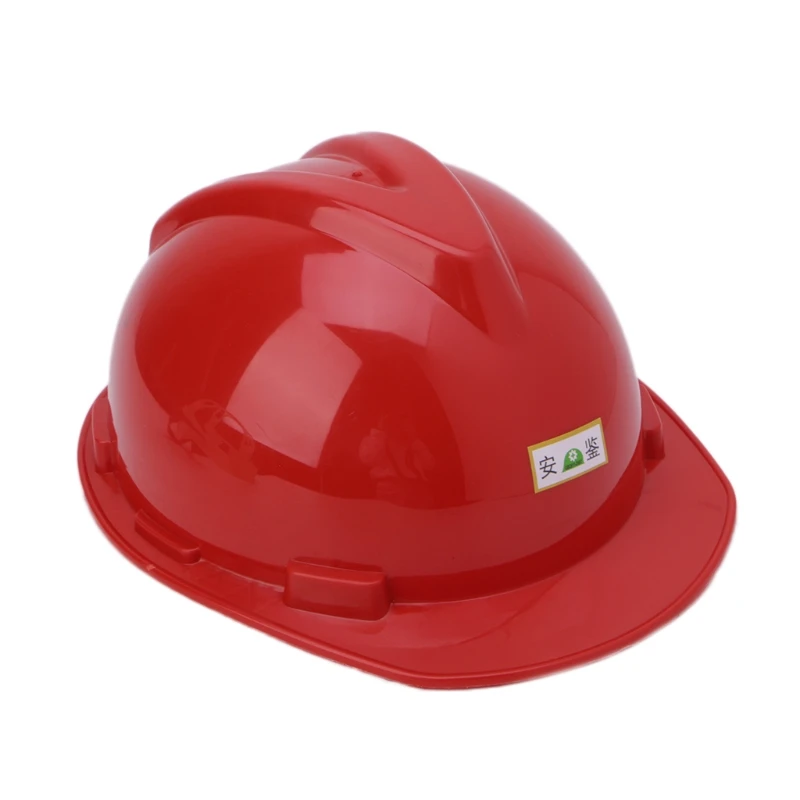 Safety Hard Hat Warehouse Worker Helmet Breathable ABS Insulation Material Red 