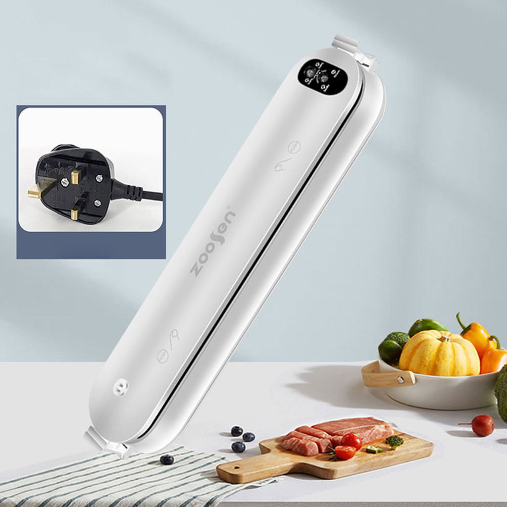 Electric Vacuum Sealer Machine & Food Vacuum Bags Sealer Packing Storage Food Package Machine for Home Kitchen UK Plug