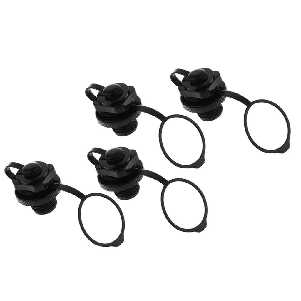 4 Pcs Inflatable Boat Tender Raft Dinghy Kayak Canoe Air Valve Water Sport