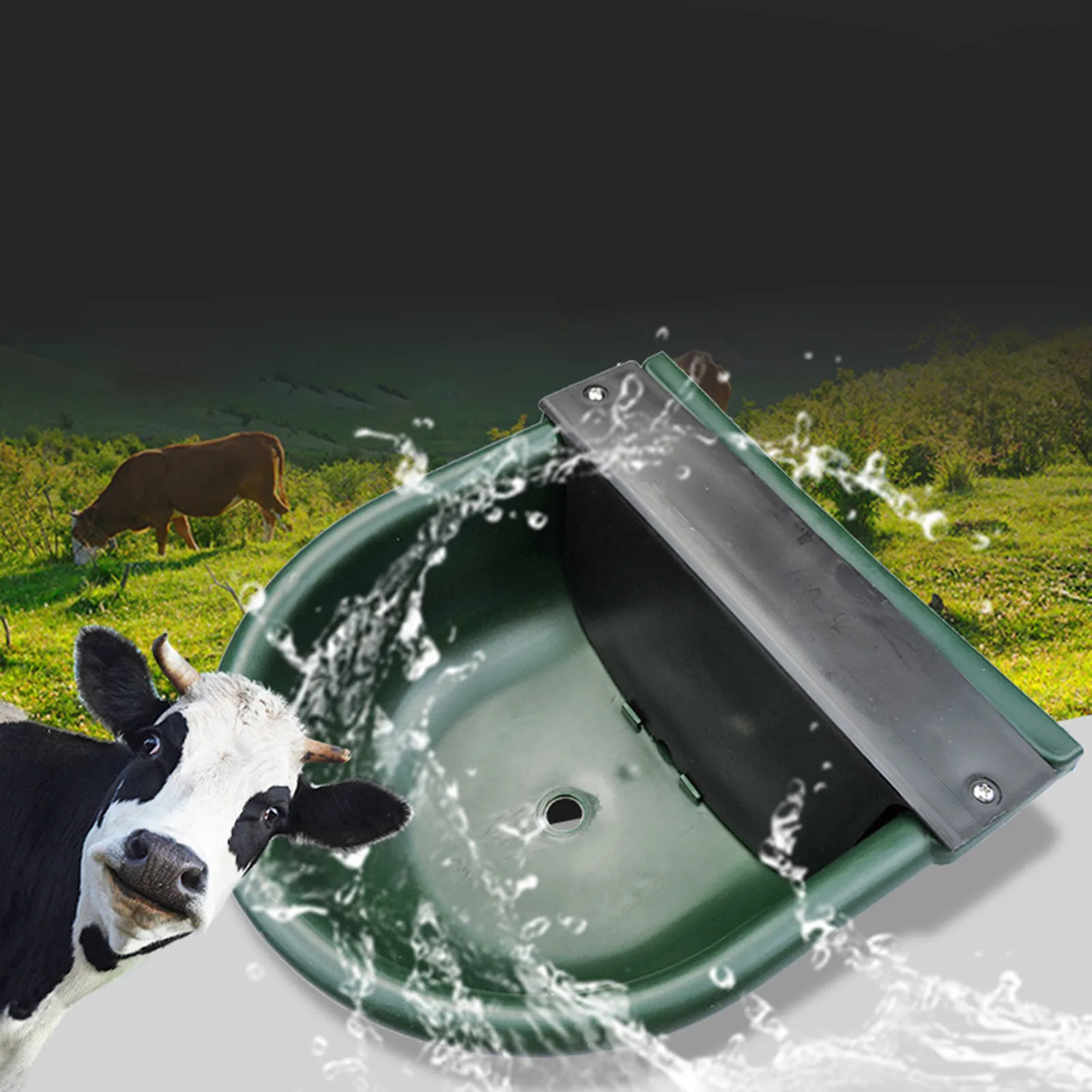 Plastic Automatic Farm Water Bowl Float Valve 4L Drinking Fountain Water Feeder for Cattle Sheep Horse Pet Livestock Tools
