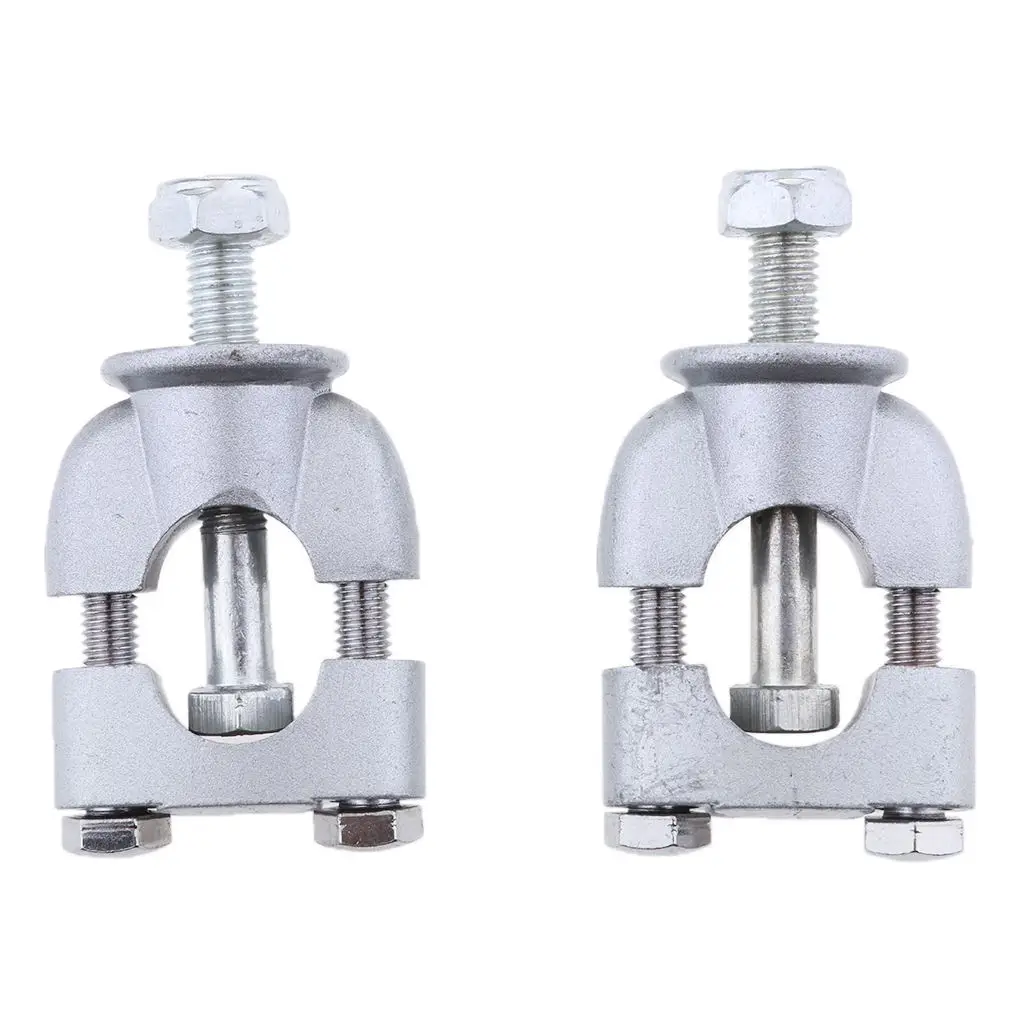 Pair 7/8` Handlebar Riser Mount Clamp Adapters For Motorcycle Dirt Bike ATV Universal