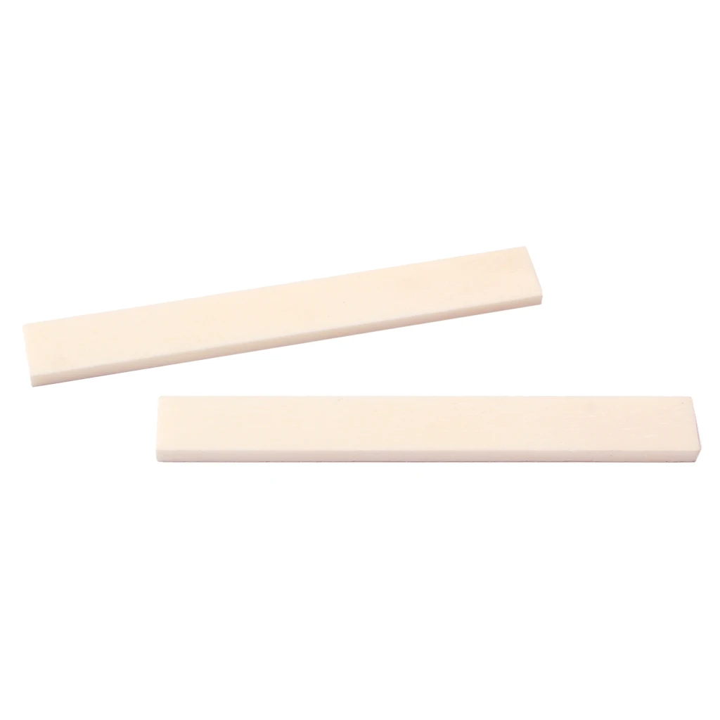 NEW 100mm Classical Blank Bone Saddle For Guitar Polished Luthier Supplies
