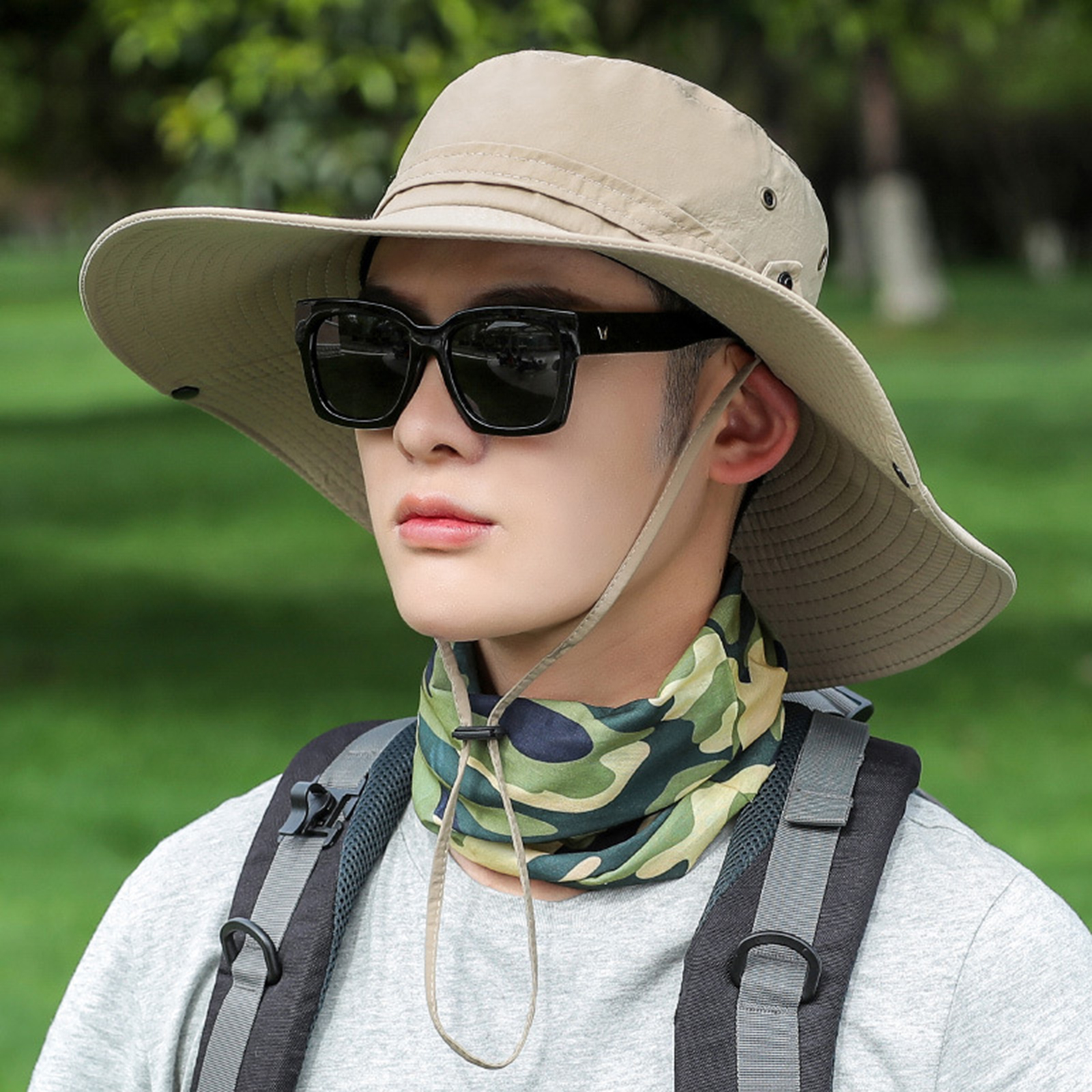 Large Wide Brim Bucket Hat Sun Protect 