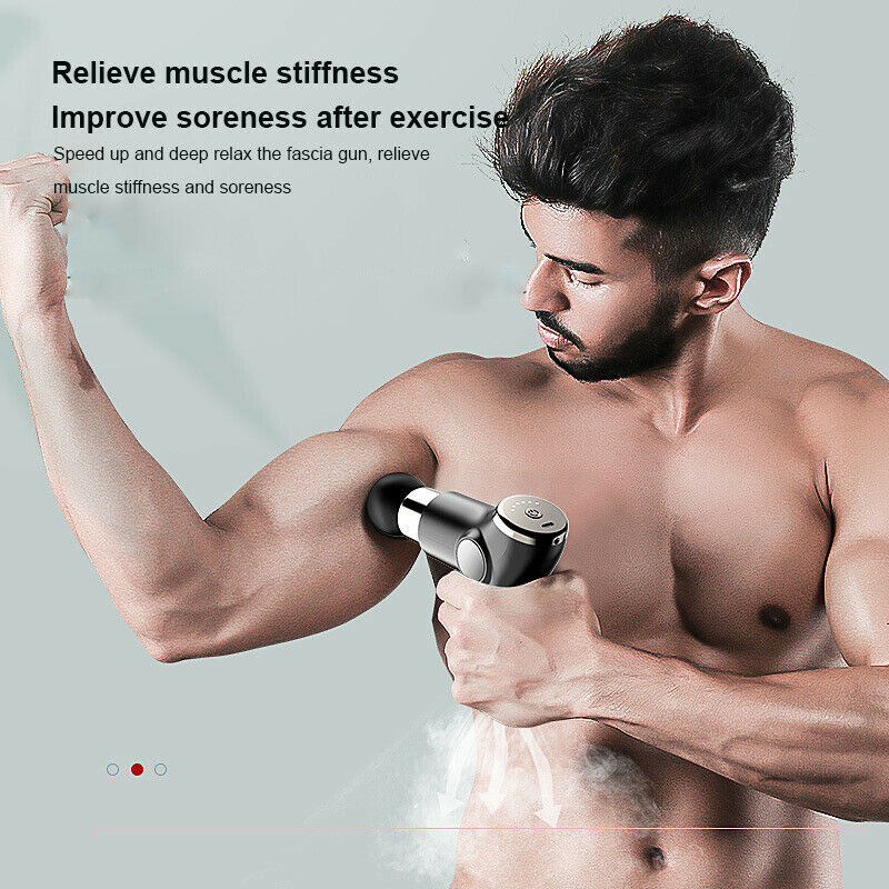 Best of Massage Gun Deep Tissue Percussion Muscle Massager Fascial Gun For Pain Relief Body Neck Vibrator Fitness перкуссионный массажер Reviews & Tips - Image 2