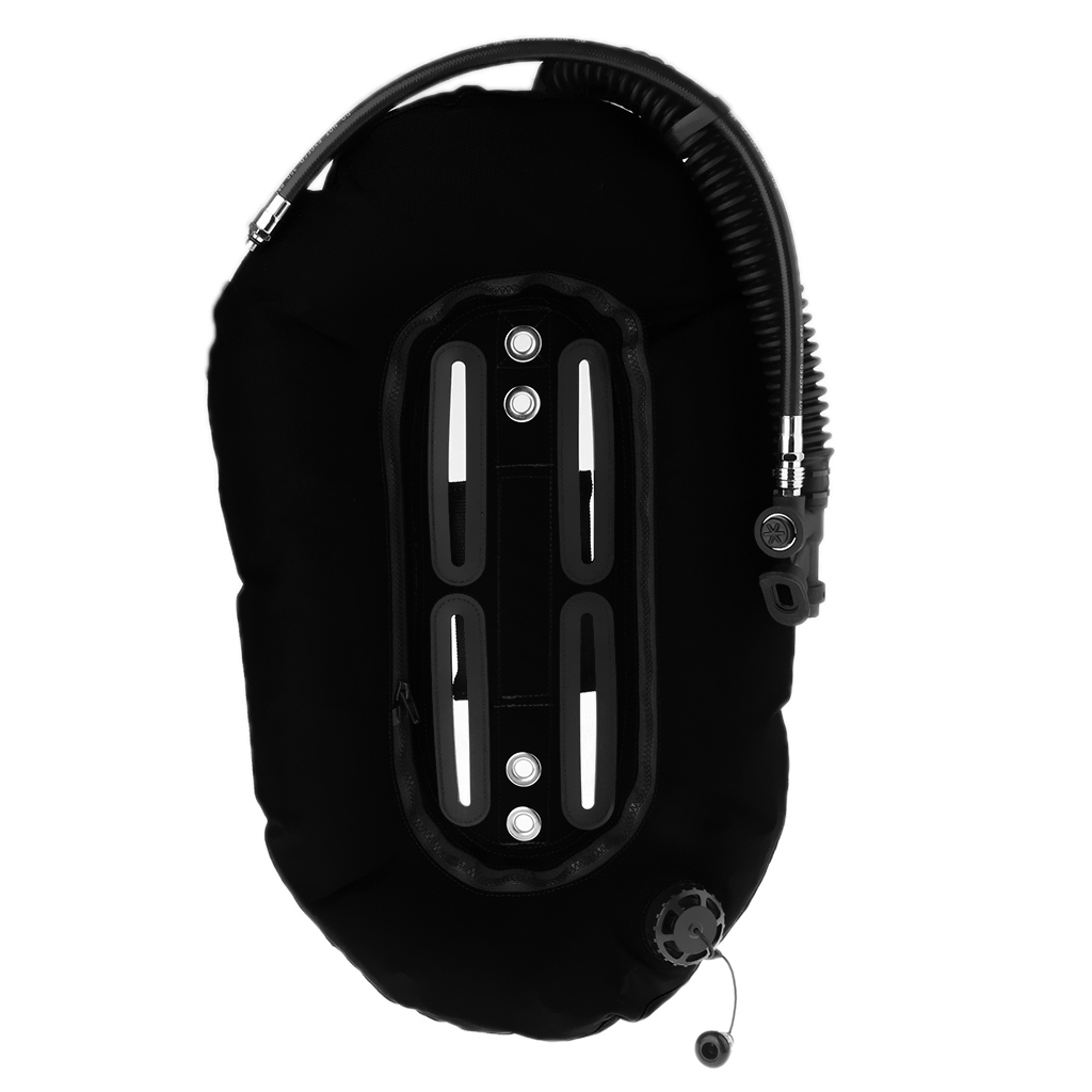 Snorkeling Diving Donut Wing with Single Tank BCD Buoyancy Compensators Black