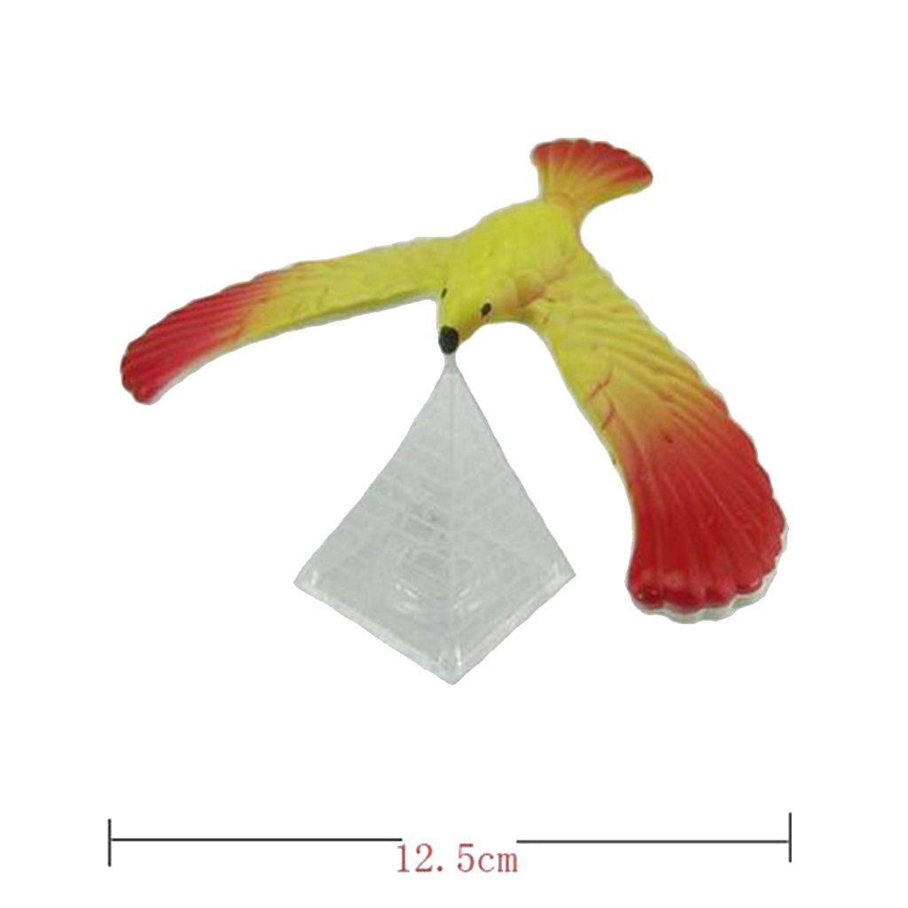 Amazing Balancing Eagle With Pyramid Stand Magic Bird Desk Fun Learn Educational Toys Kids Gift Exploring Physical Bird Model