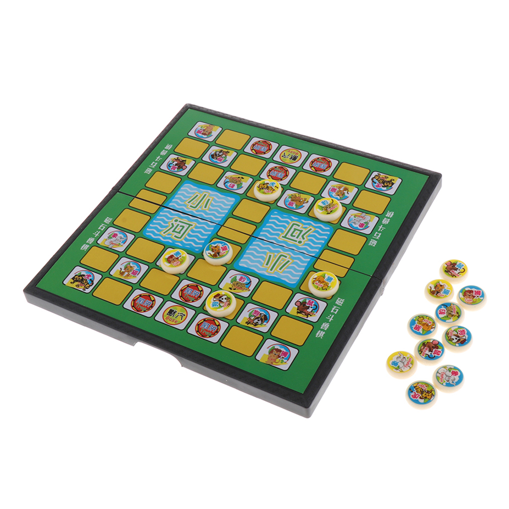Small  Chinese Jungle Animal Chess Board Game Kid Children Game Gift