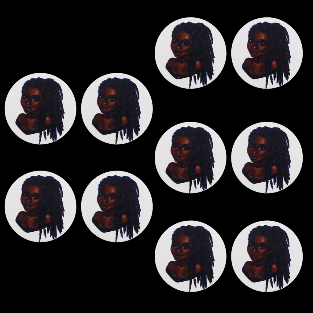 10 Pieces Natural Wood Round Tag Pendant Jewelry Pendant For Lady