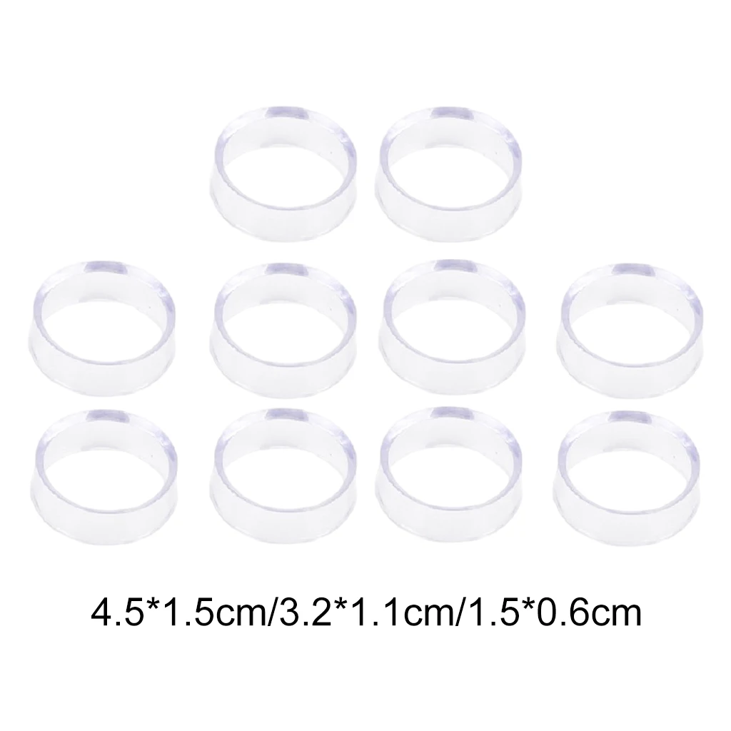 10 PCS Acrylic Clear Display Stand Sphere Holder For Crystal Ball Quartz Glass Stone Base Pedestal Support Decor