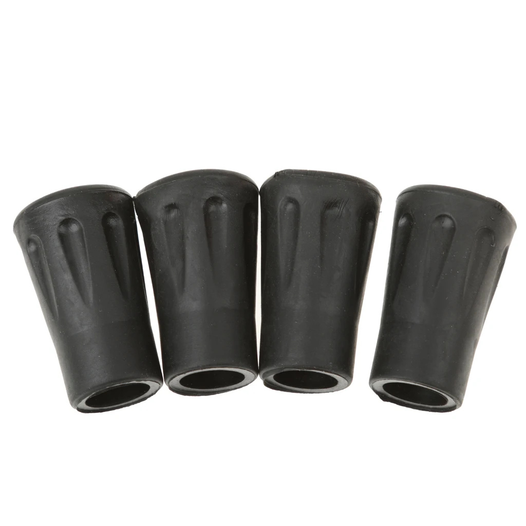 4pcs Replacement Rubber Tips End for Hiking Stick Walking Trekking Poles,4cm