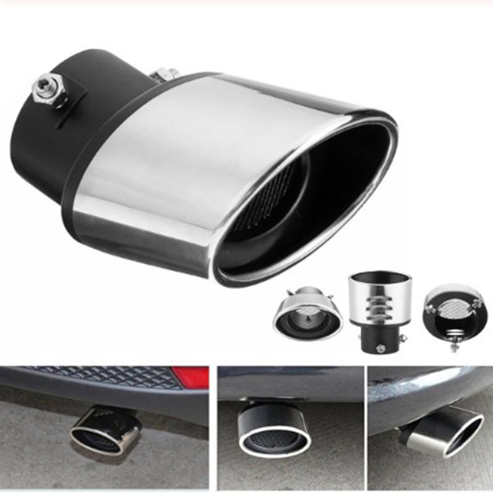 Car Muffler Tail Pipe End Tip Trim for Mazda 5 6, BYD S6, Cruze Replacement
