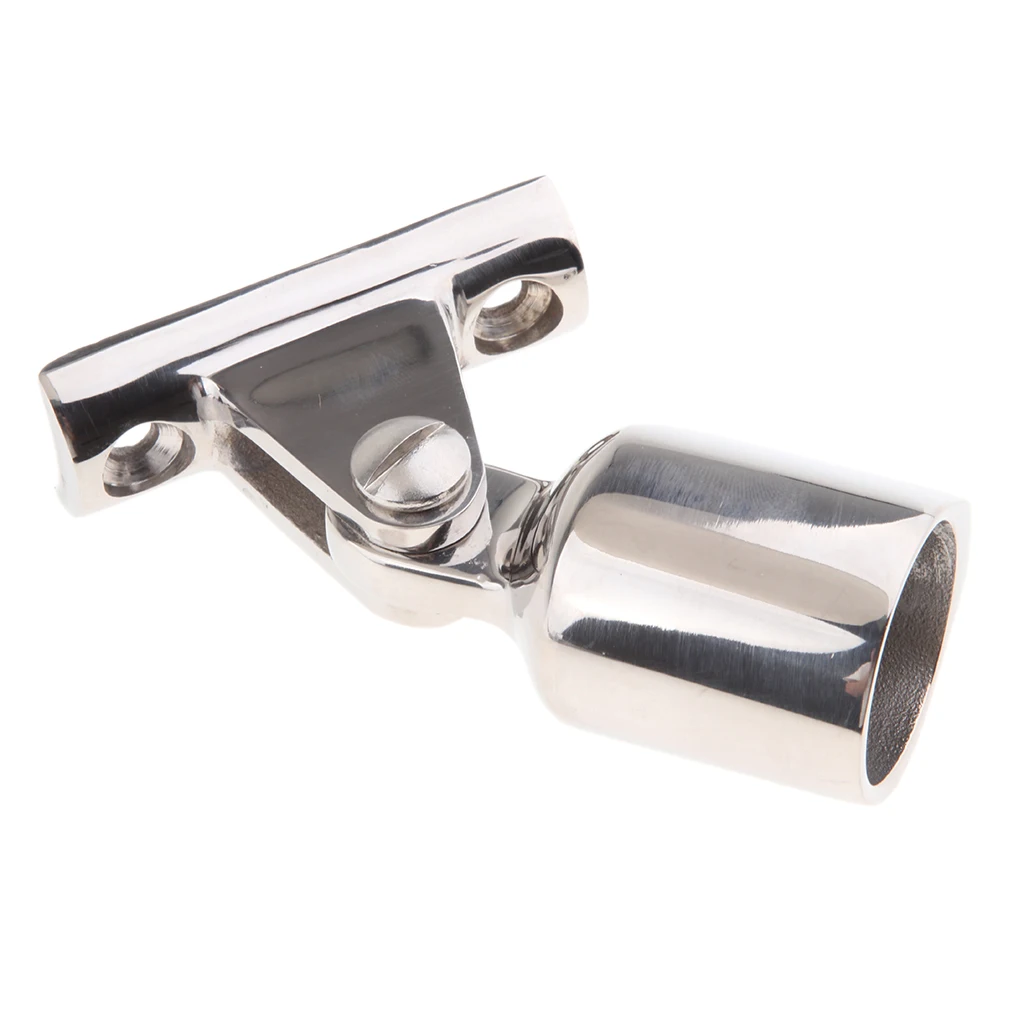 Deck Hinge Mount Bimini Top  Tube 1 Inch Eye End for Boat Stainless Steel