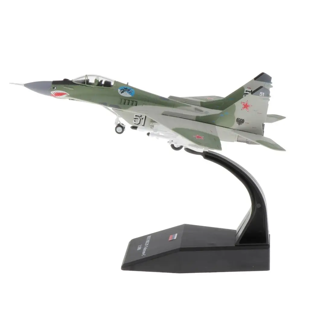 1:72 Scale MIG-29 Russian Diecast Military Army Model Aircraft Office Decoration 