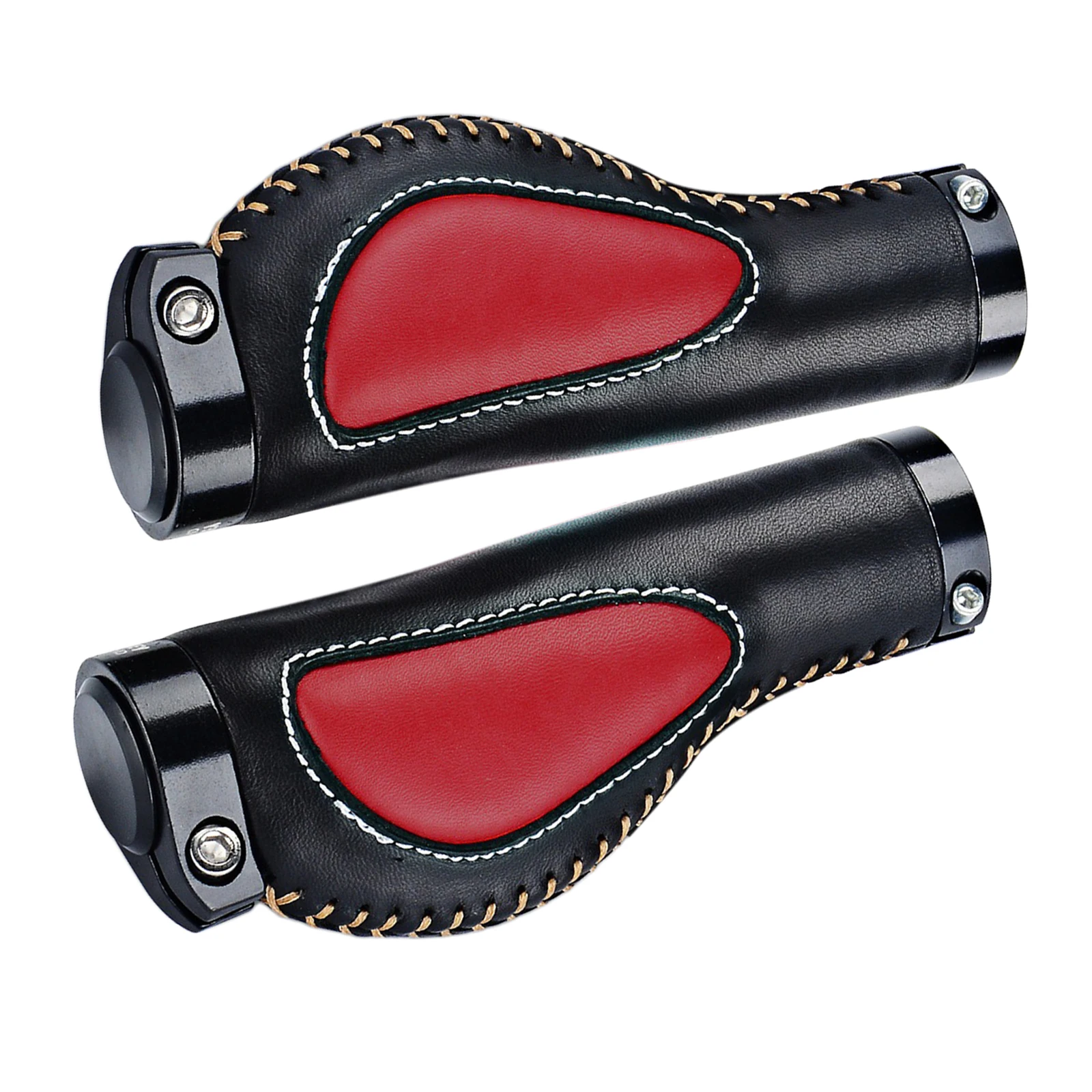 MTB Road Bicycle Handlebar Grips Leather Anti-slid Bike Grips Cycling Bicycle Parts Cycling Handle Cover Easy Steer