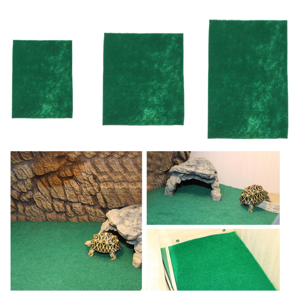 2-Pack of Reptile Terrarium Bedding Substrate Liner, Green, 2 Sheets, 40 X 30cm/ 60 X 40cm/ 100 X 50cm