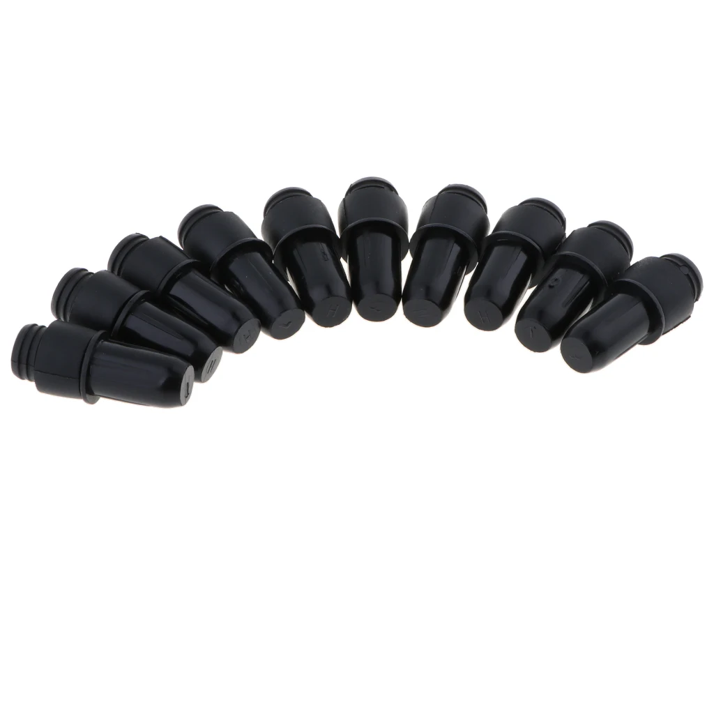 10 Pieces Fastener Rivet Clips Kits, Black Push Pin Rivets for Speaker Mesh Grill Cover # 052