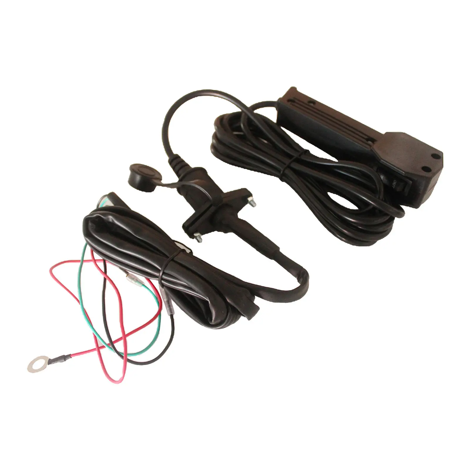 ATV Rocker Switch Remote Control Cable Conversion Upgrade Winch Kit Black