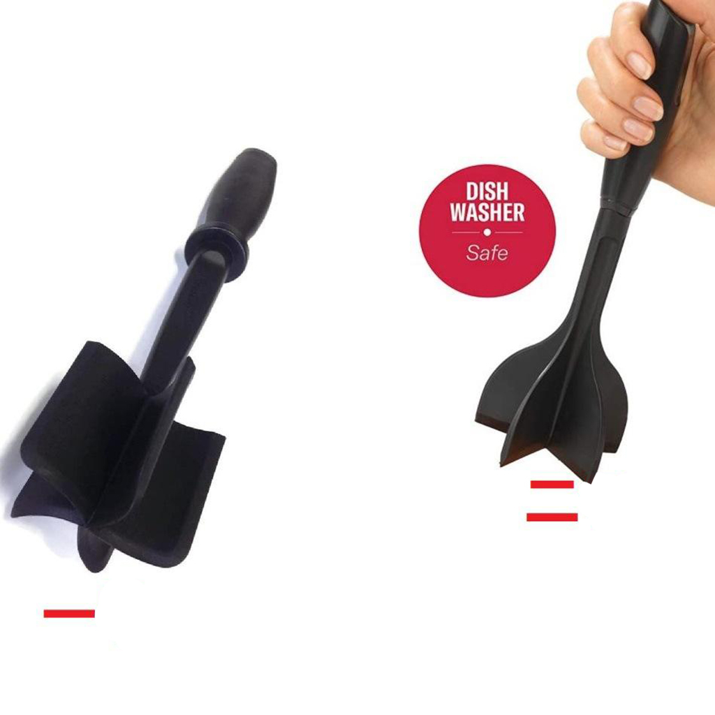 5 Curve Blades Ground Beef Masher Heat Resistant Meat Masher Hamburger Meat