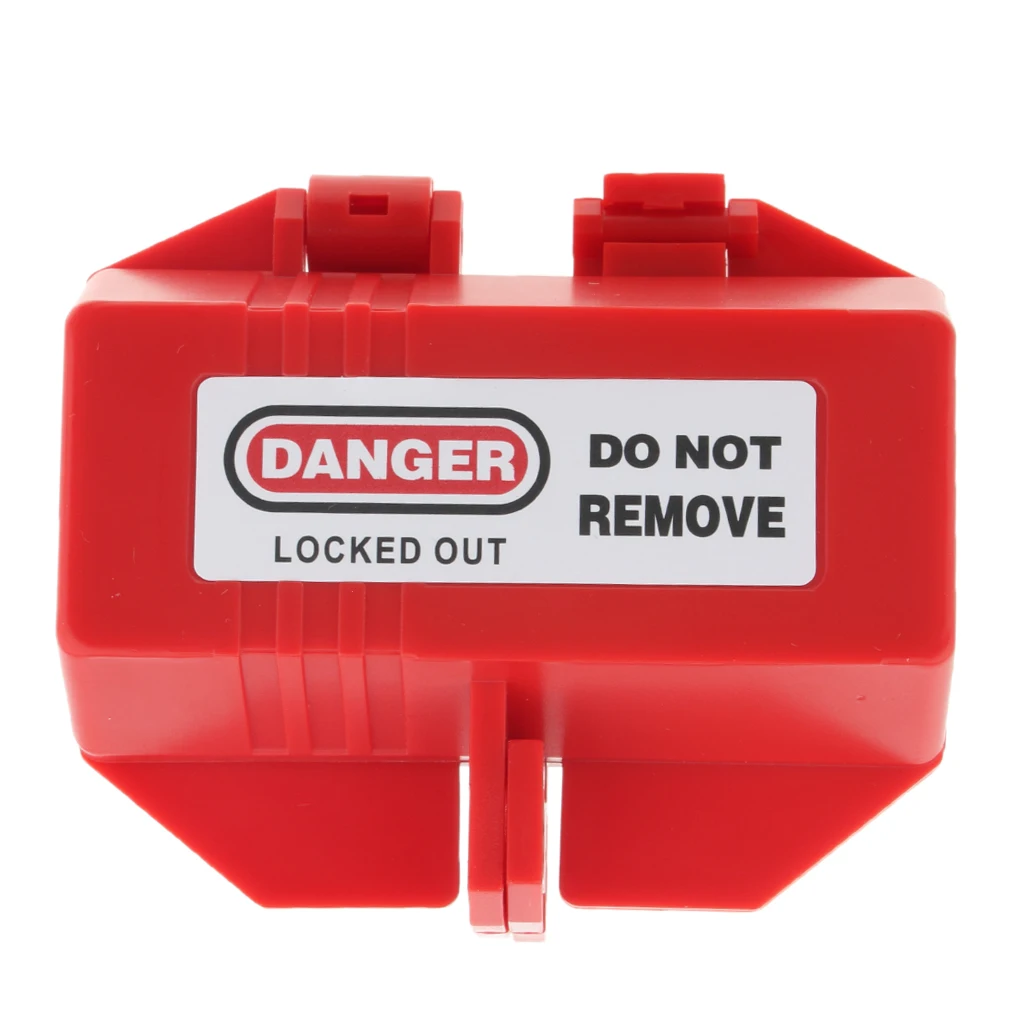 Red Plugs Lockout Device Safety Tagout Recycled Plastic Made for Protection