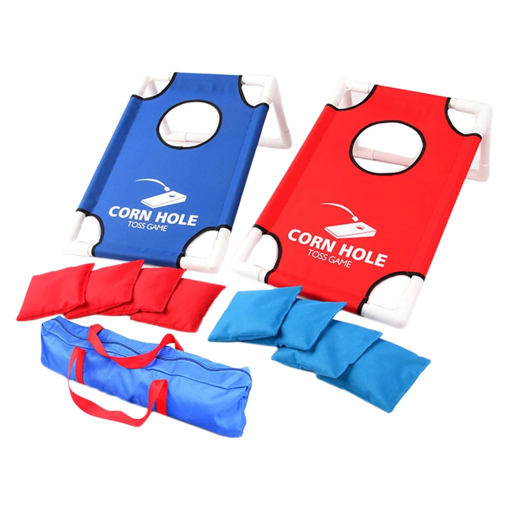Cornhole  Toss Set Board Outdoor Party Game Toy for All Ages W/Carry Bag