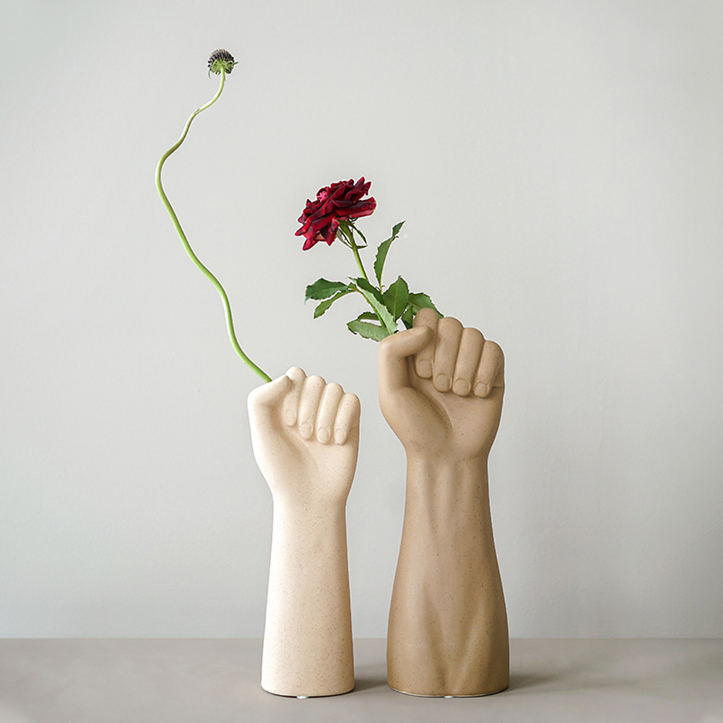 Modern Ceramics Dry Flower Vase Art Home Kitchen Decor Housewarming Gifts