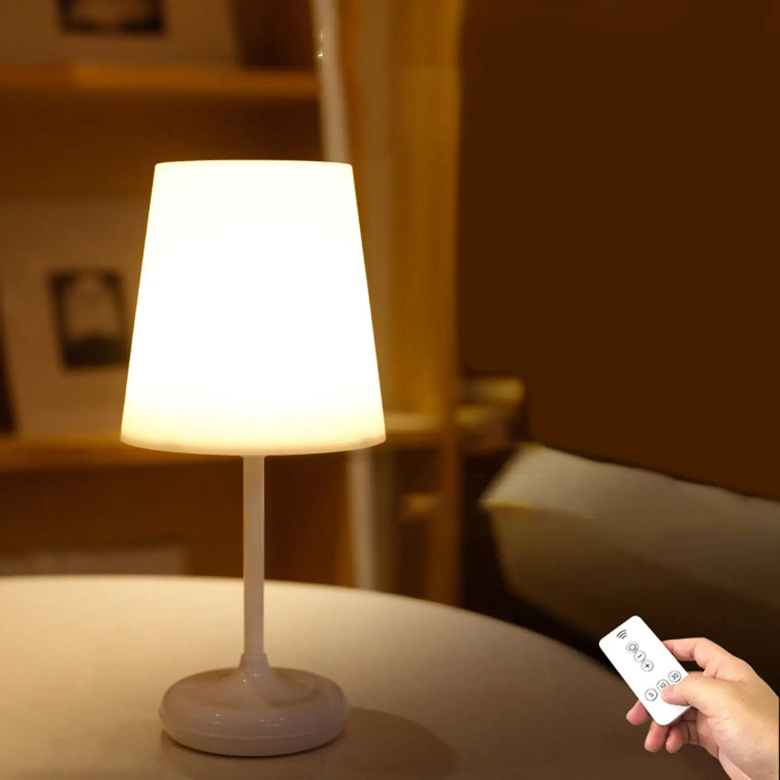 Small Touch Sensor LED Table Lamp Bedroom Kitchen Home Decor Remote Control Desk Night Lights Centerpiece Decorative