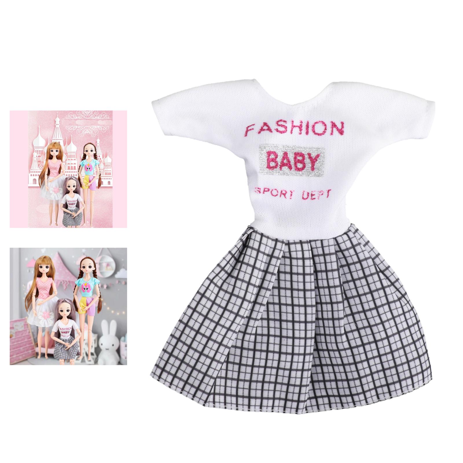 Adorable 12in Mini Girl Doll Clothes Shoes Set Dolls Party Outfits Kids Toys