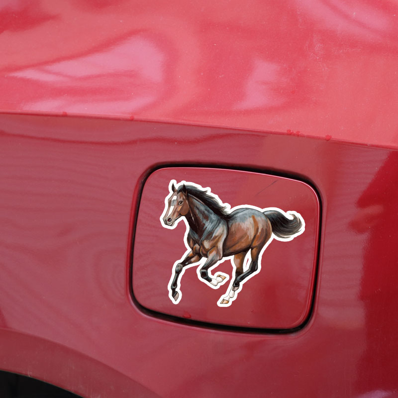 Autoaufkleber, personalisierte Aufkleber, Mustang-Tieraufkleber, Autodekoration, wasserdicht und Sonnenschutz, PVC, 15 x 13 cm – Detail 3