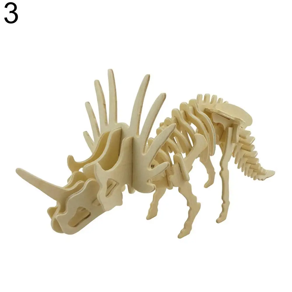 Mammouth 3D Puzzle en Plastique modèle Animal réaliste Squelette de Dinosaure Cadeau pour Enfants Dilwe Jouet de Simulation de Dinosaure 
